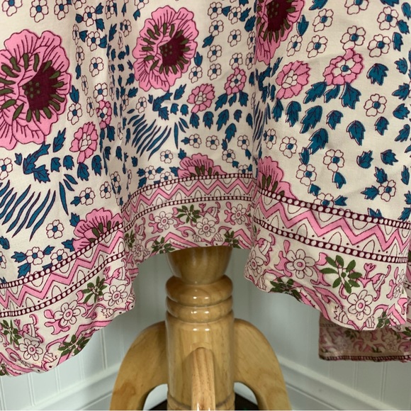 Natalie Martin Marlin Dress Boho Size M Floral Midi Tassel - Picture 5 of 17